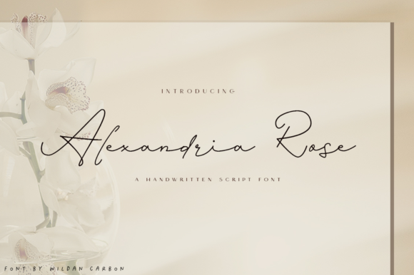 Alexandria Rose Font for Elegant Branding