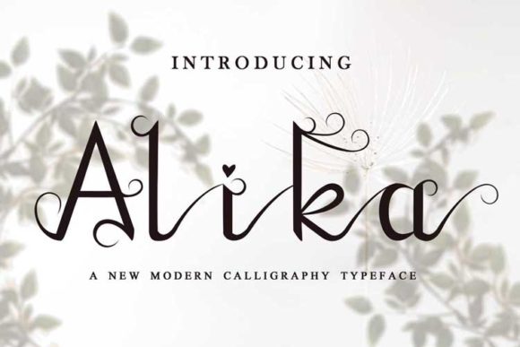Alika: A Script Font for Elegant Design