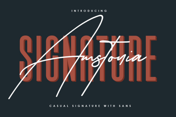 Amstonia Signature: A Font for Elegant Design