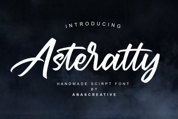 Asteratty Font: Elegant Script for Editorial Design