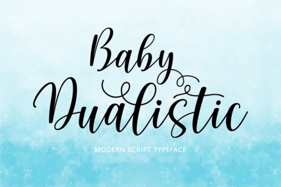Baby Dualistic Font for Elegant Design
