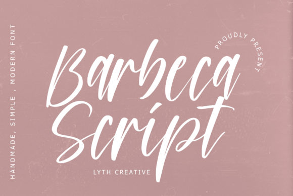 Barbeca Font: Elegant Handwritten Style