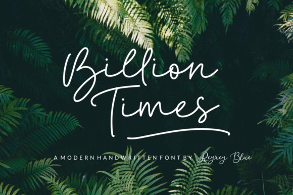 Billion Times Font for Creative Projects