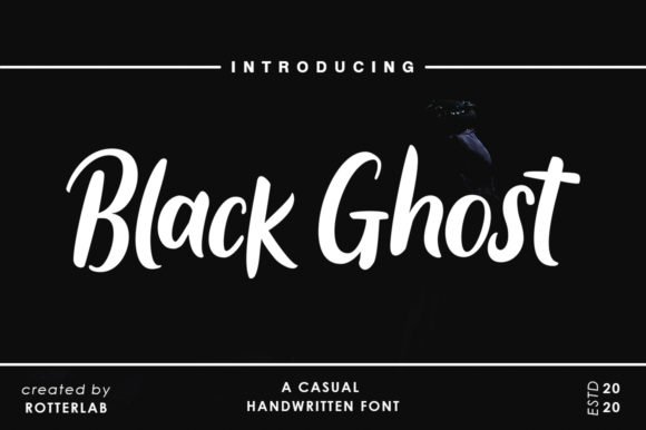 Black Ghost Font for Creative Design