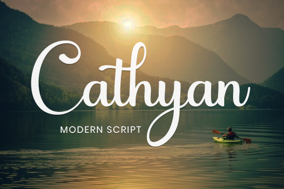 Cathyan: A Magical Script Font