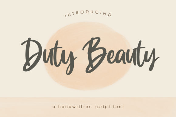 Duty Beauty Font for Business Branding