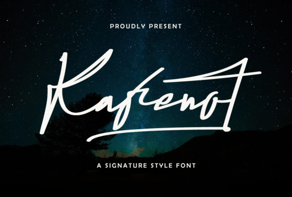 Kafenot: A Script Font for Elegant Design