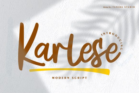 Karlese: A Modern Script Font for Business