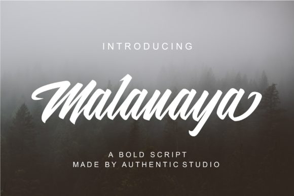 Malanaya Font for Business Branding