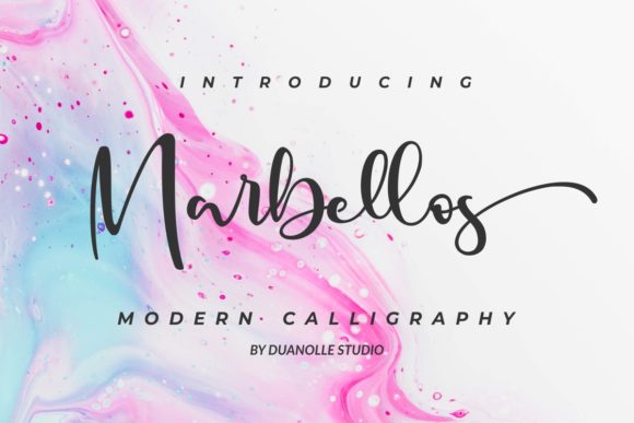 Marbellos: A Script Font for Creative Projects