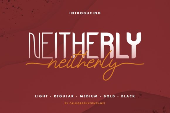 Neitherly: A Luxurious Font for Elegant Design