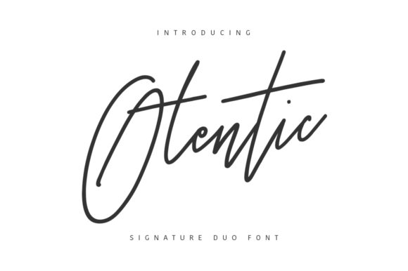 Otentic: A Fancy Script Font