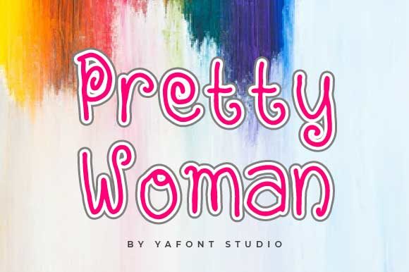 Pretty Woman Font for Editorial Design