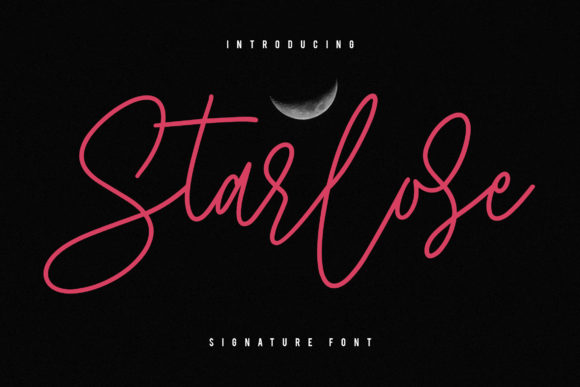 Starlose Font: Elegant Script for Digital Design