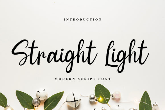 Straight Light Font for Creative Campaigns