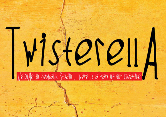 Twisterella Font for Creative Projects